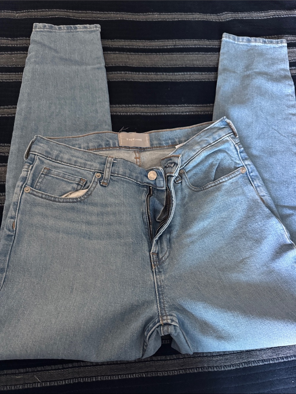 Everlane High-Rise Light Wash Skinny Jeans - Women size 29